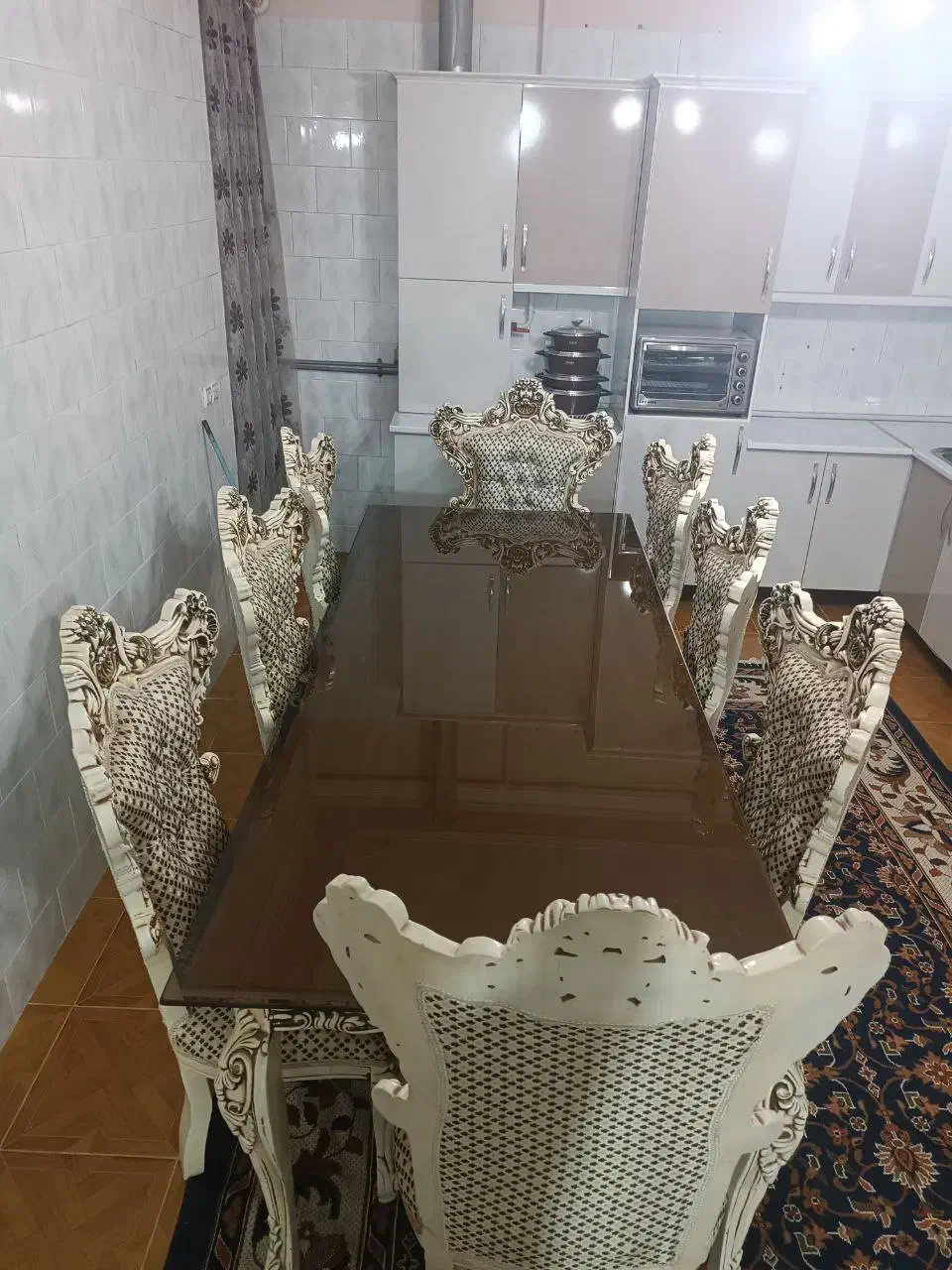 میز ناهار خوری طرح سلطنتی زیر قیمت|میز و صندلی غذاخوری|ایلام, |دیوار