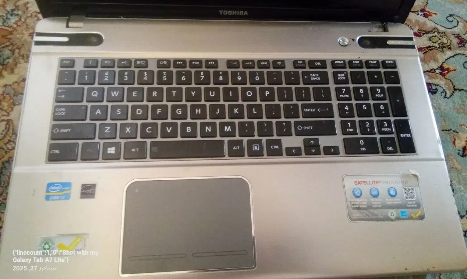 لبتاب TOSHIBA|رایانه همراه|تهران, دولتخواه جنوبی|دیوار