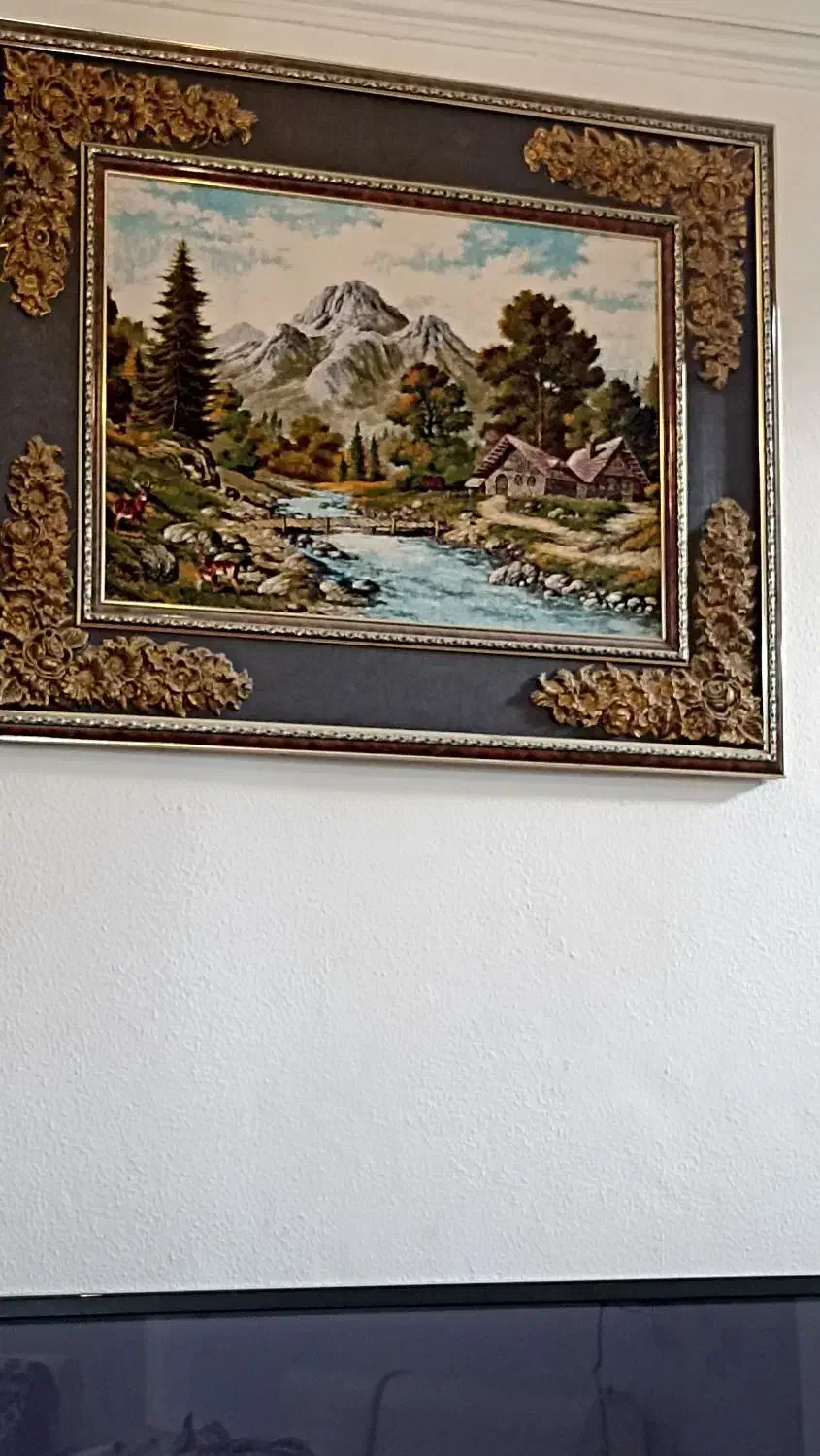 دو عدد تابلو فرش بزرگ|تابلو فرش|شاهین‌شهر, نسیم ۵|دیوار