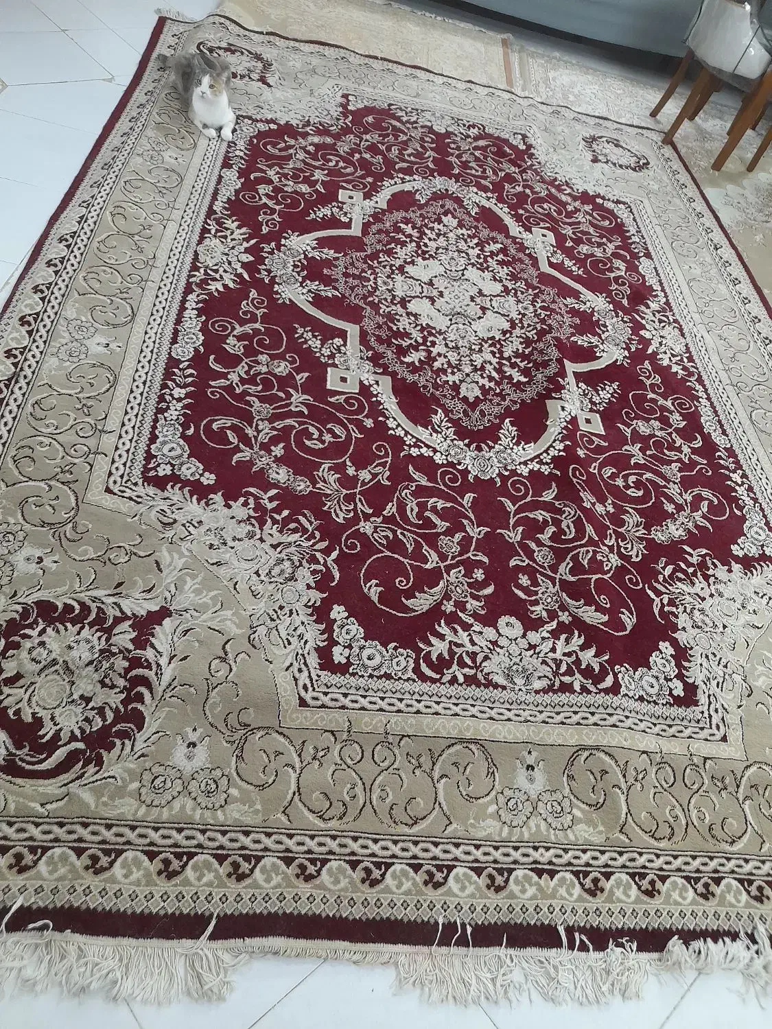 یک تخته قالی ۹ متری  درحد نو|فرش|مشهد, مشکینی (شهرک غرب)|دیوار