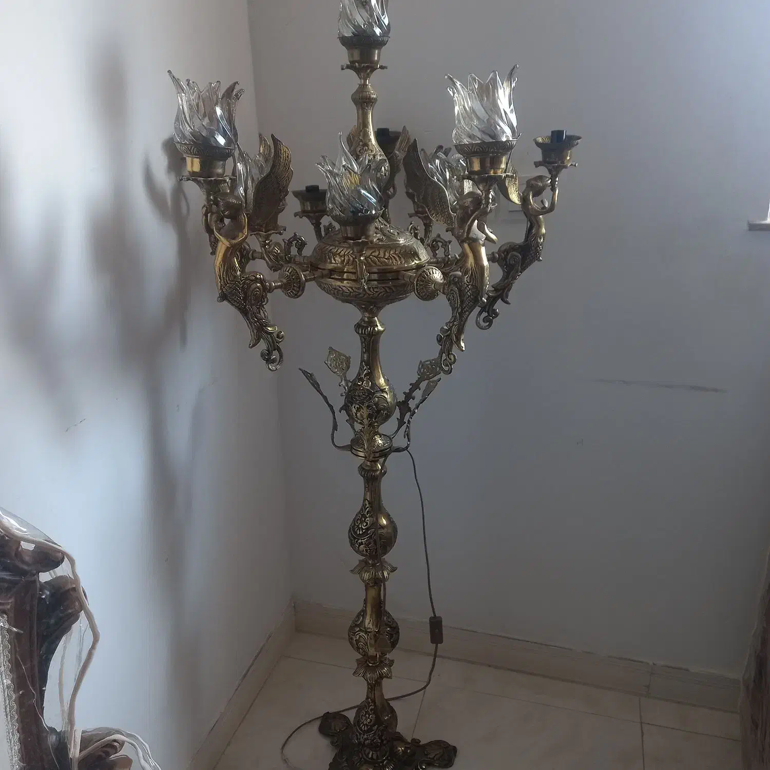 کنار سالنی برنز|لوستر و چراغ آویز|بهشهر, |دیوار