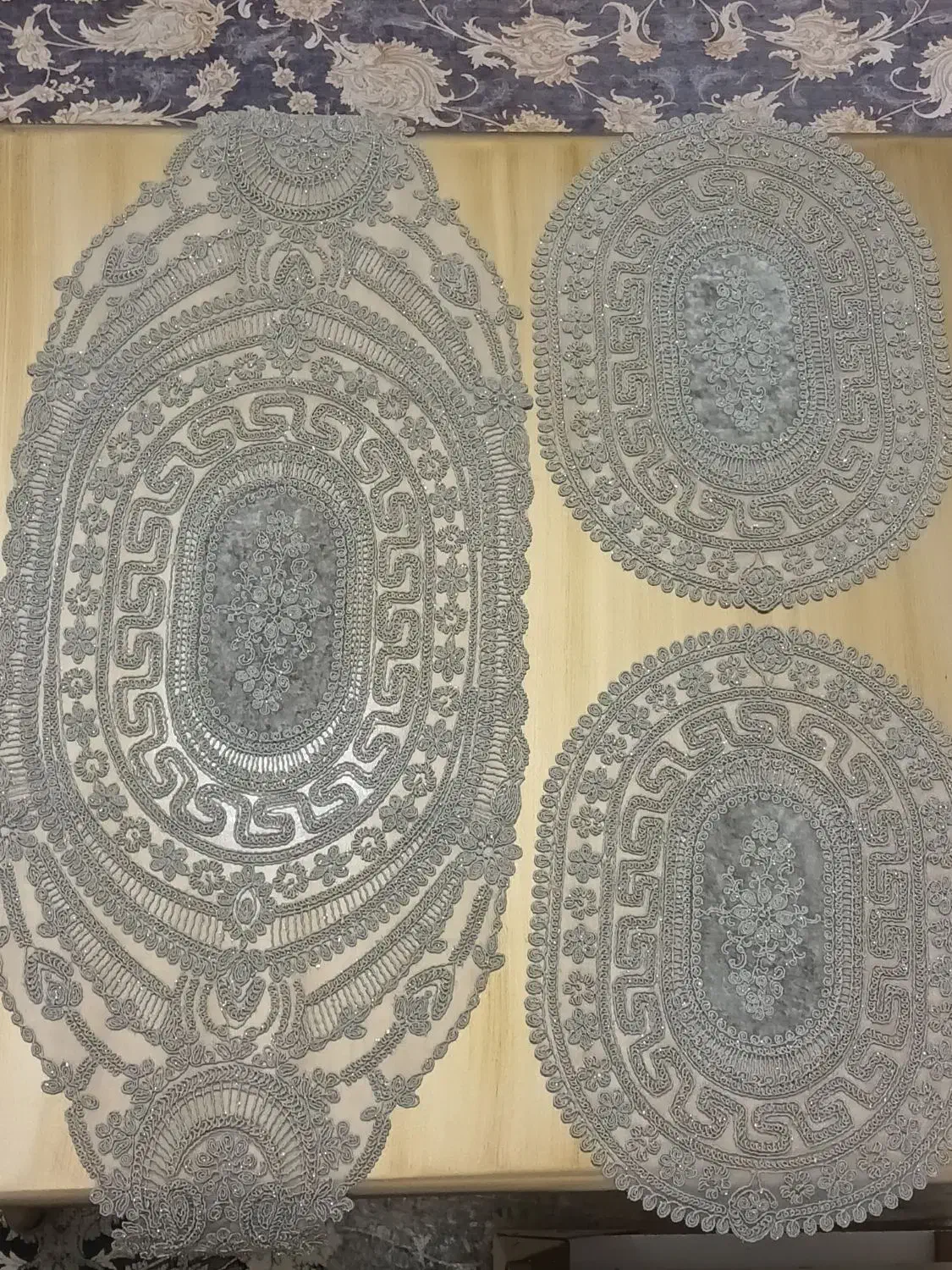 فروش رومیزی عسلی ۳تیکه|پرده، رانر، رومیزی|زنجان, |دیوار