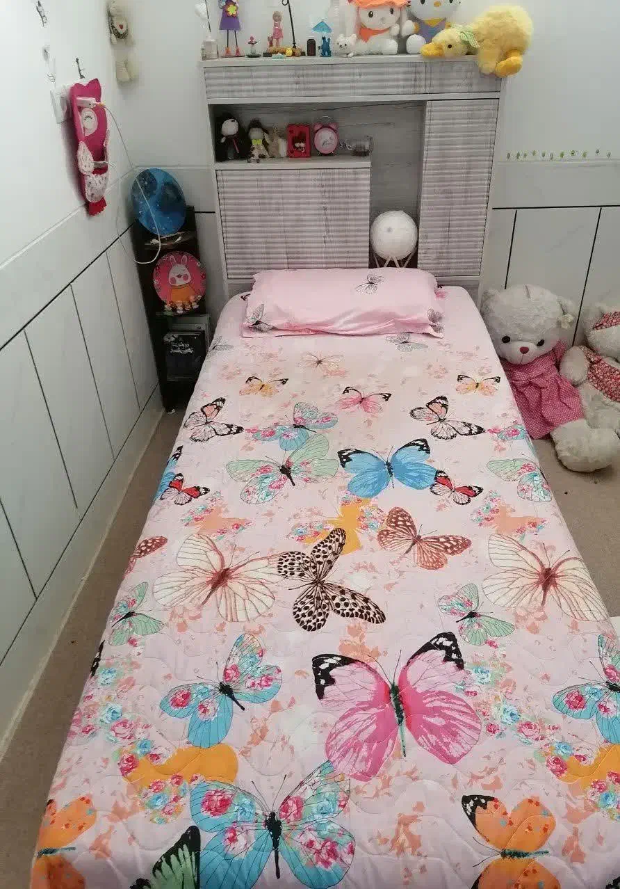 تخت یک نفره|تخت و سرویس خواب|نی‌ریز, |دیوار