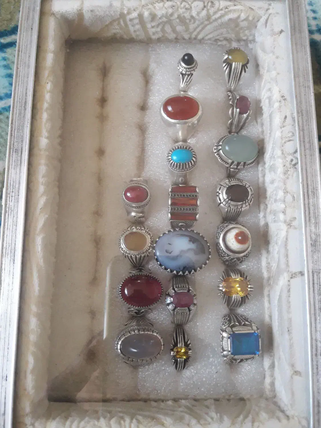 انگشتر نقره|کلکسیون اشیاء عتیقه|ابهر, |دیوار