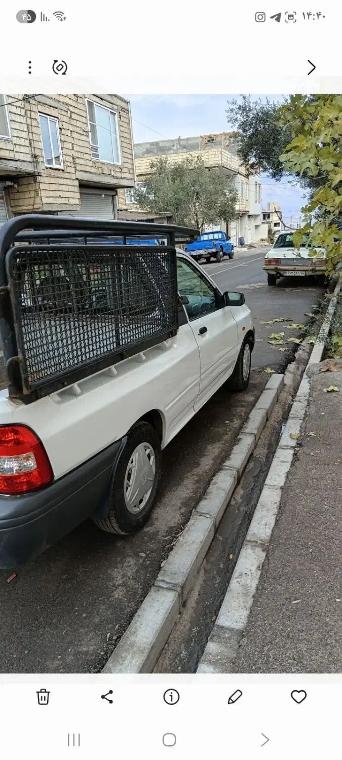 پراید وانت مدل ۴۰۲ کم کار بی رنگ|خودرو سواری و وانت|گیلوان, |دیوار