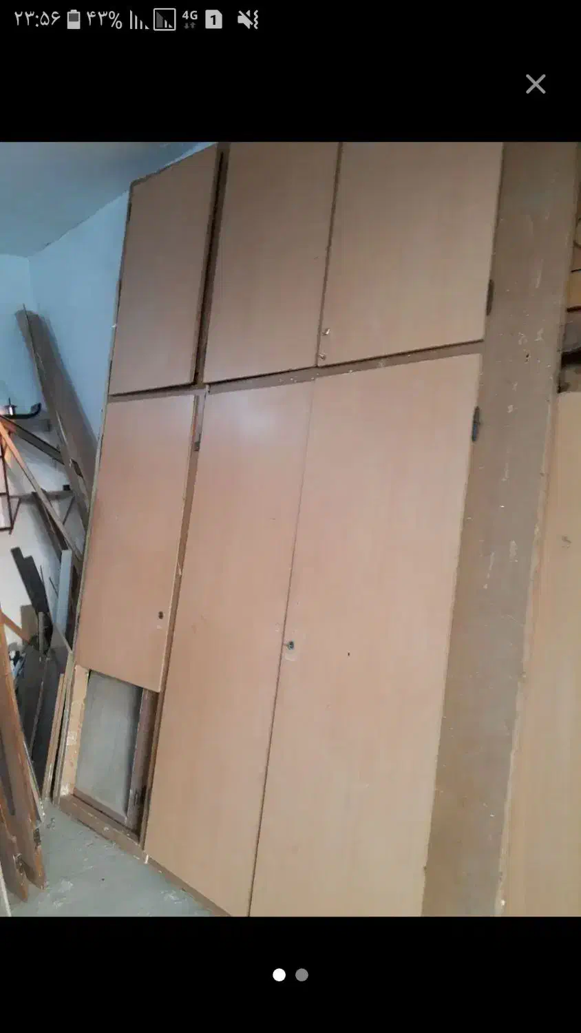 فروش کمد طرح ام دی افی وچوبی ساج|جاکفشی، کمد، دراور|امیدیه, |دیوار