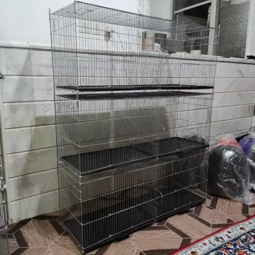 قفس پرنده هشت خان تاشو|لوازم جانبی حیوانات|کرمان, |دیوار