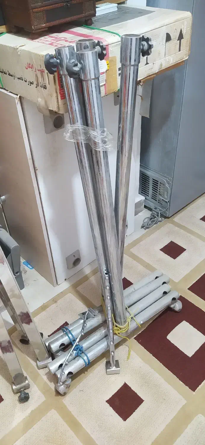 رگال دو طبقه فلزی بزرگ 2عدد همراه با رگال ۸ تیله|فروشگاه و مغازه|قشم, |دیوار