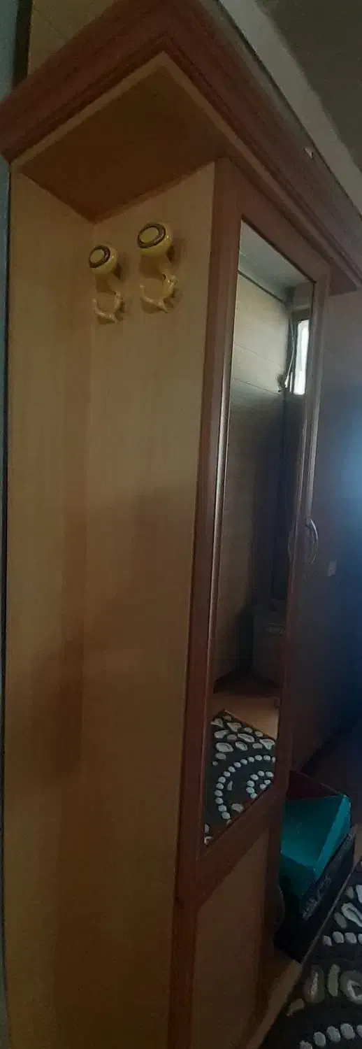 جا کفشی ایستاده هم جا لباسی در دو طرفش|جاکفشی، کمد، دراور|آمل, |دیوار