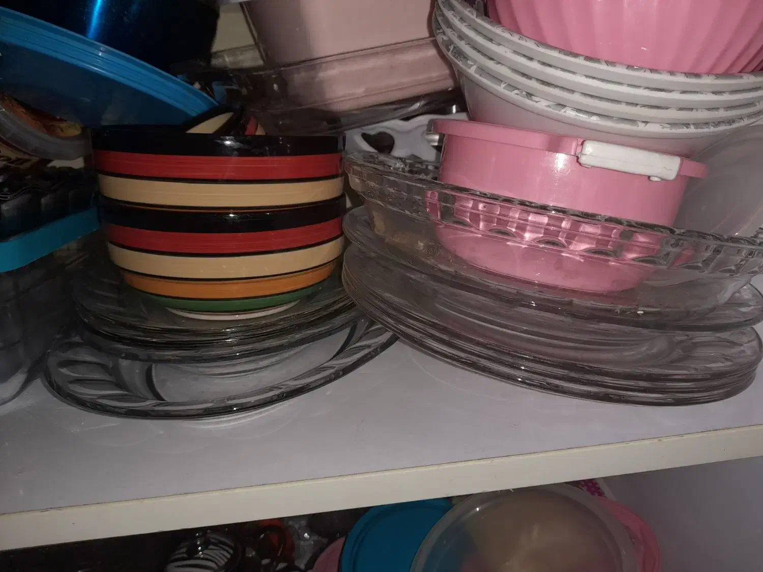 ظروف شیشه ای|ظروف سرو و پذیرایی|قم, قلعه کامکار|دیوار