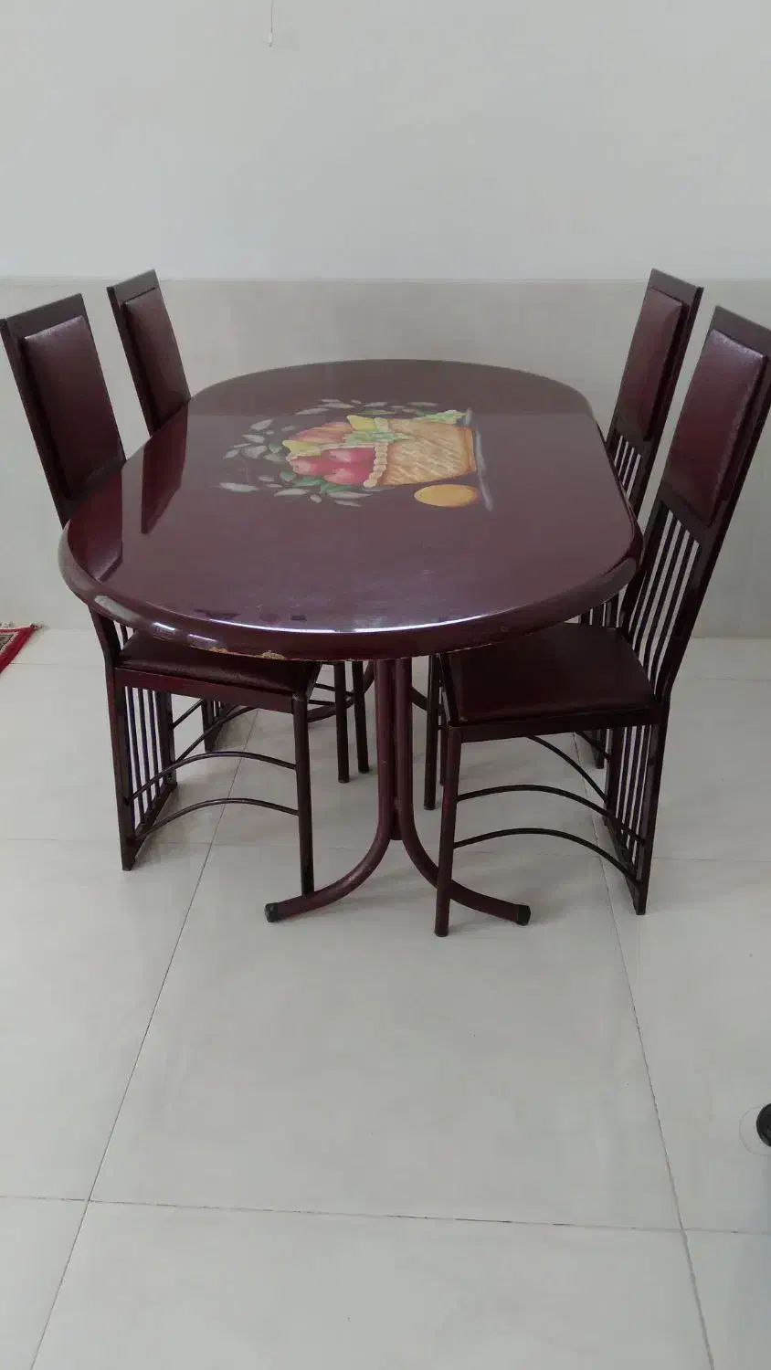 میز نهار خوری فلزی|میز و صندلی غذاخوری|کرمان, |دیوار