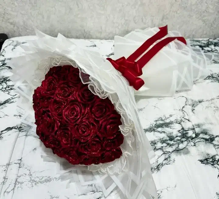 گل های روبانی زیبا ودلبرمون|گل مصنوعی|خرمدره, |دیوار