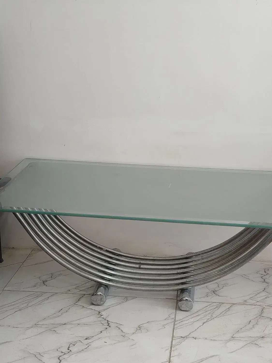 میز استیل و شیشه ای|میز و صندلی غذاخوری|بیرجند, |دیوار