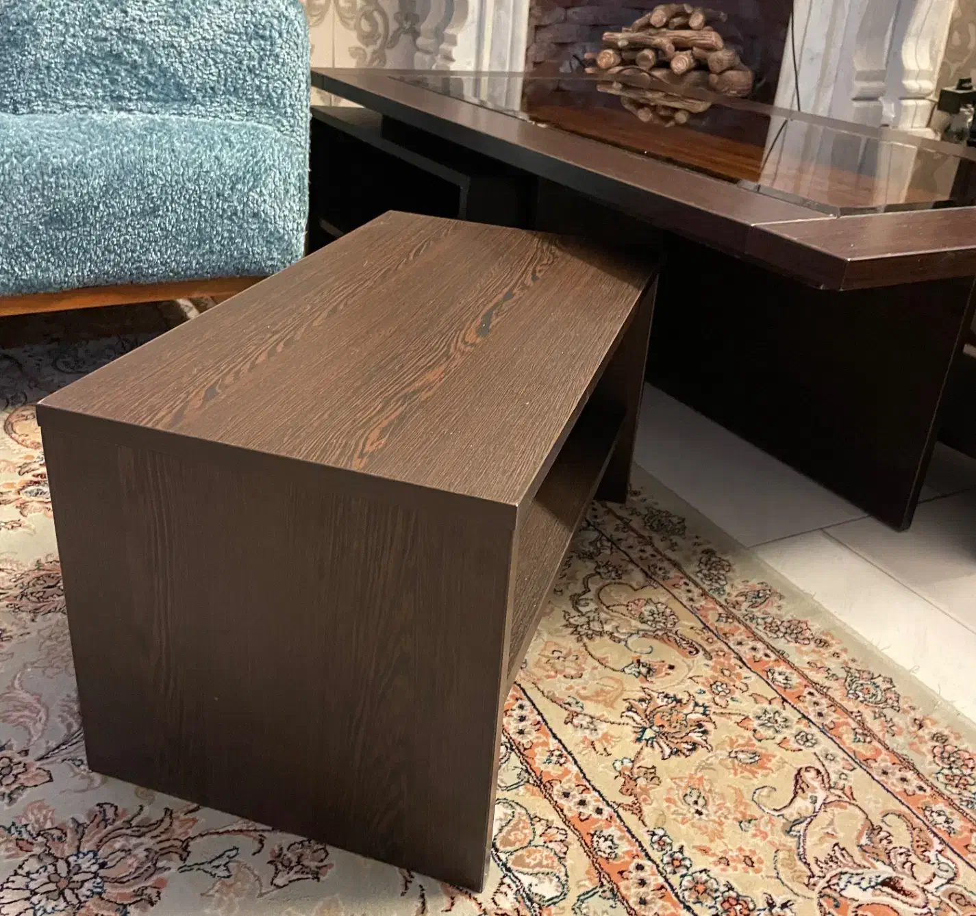 میز جلو مبلی چوبی در حد نو|مبلمان خانگی و میز عسلی|مشهد, نیروی هوایی|دیوار