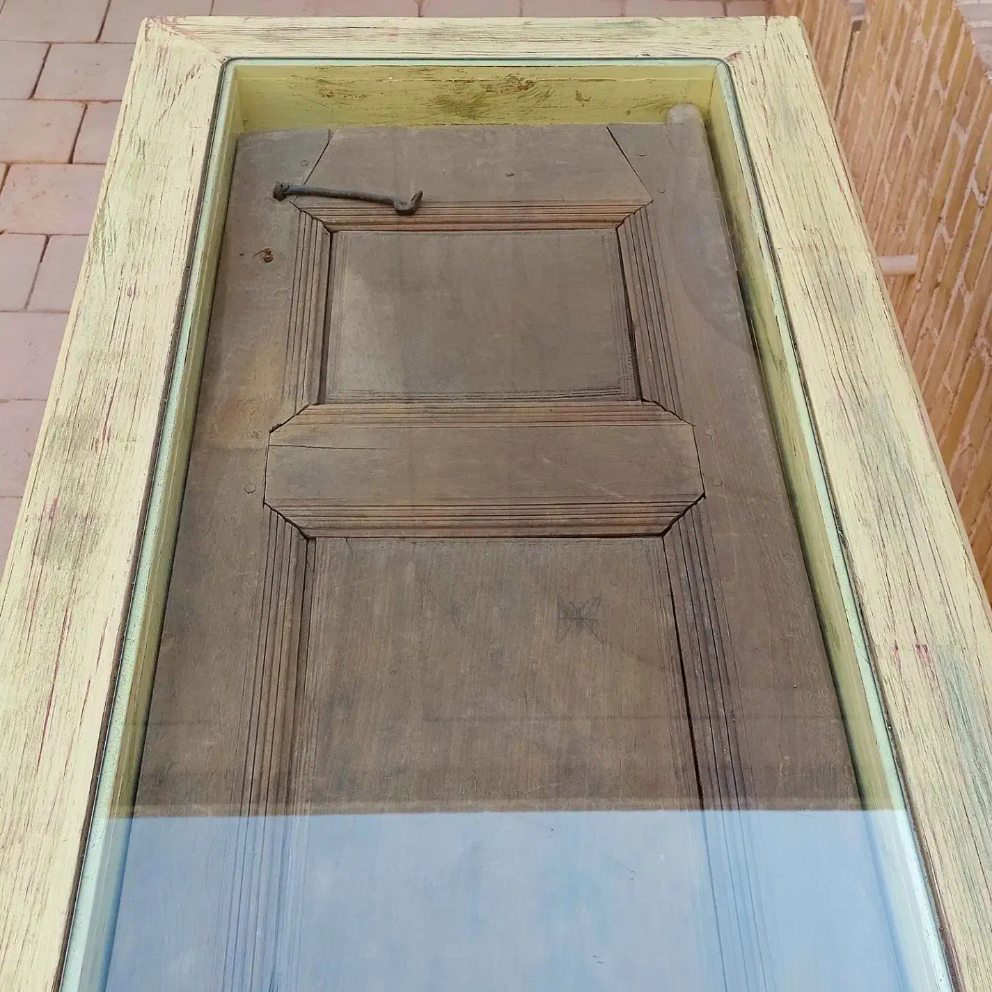 میز غذاخوری پتینه با در آنتیک|میز و صندلی غذاخوری|یزد, |دیوار