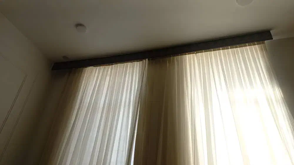 پرده حریر ساده|پرده، رانر، رومیزی|ابرکوه, |دیوار