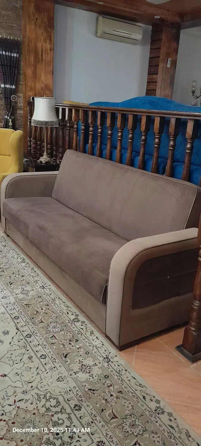 مبل راحتی تختخواب شو ترک مارک هدف باکس دار|مبلمان خانگی و میز عسلی|نوشهر, |دیوار