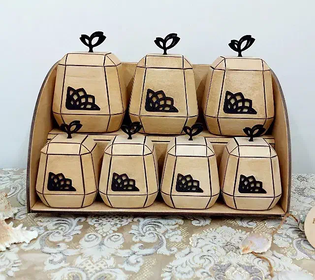 پاسماوری چوبی|ظروف سرو و پذیرایی|ری, شهرری|دیوار