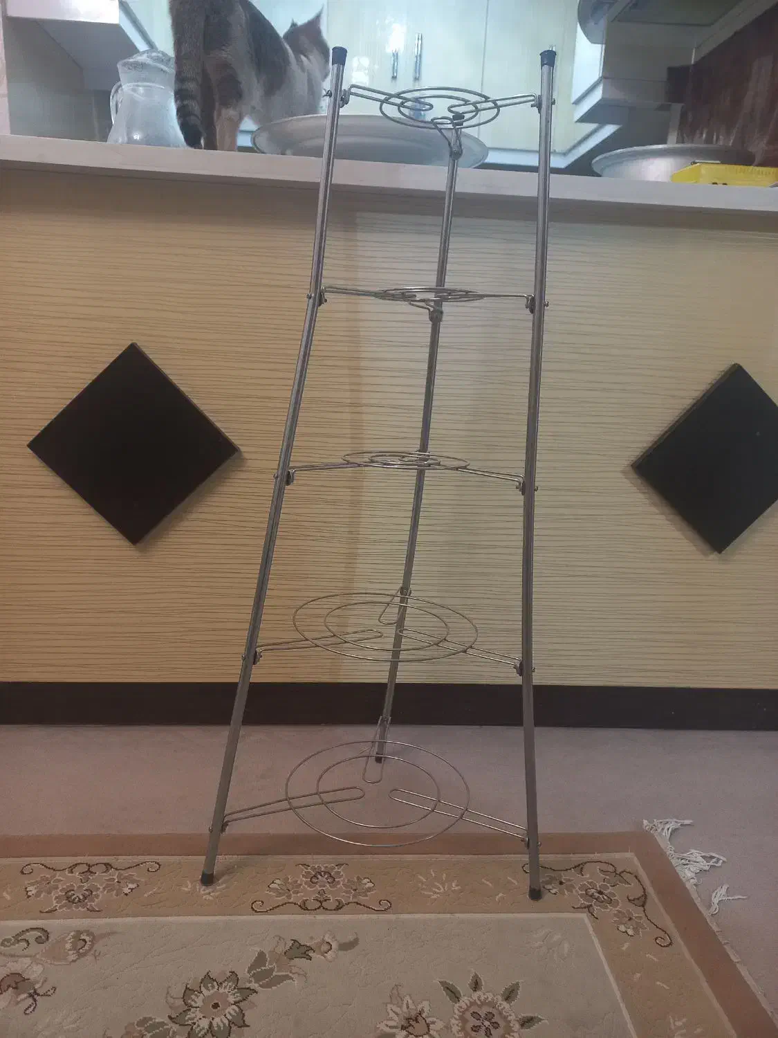 جای قابلمه فلزی|آب‌چکان و نظم‌دهنده ظروف|زنجان, |دیوار