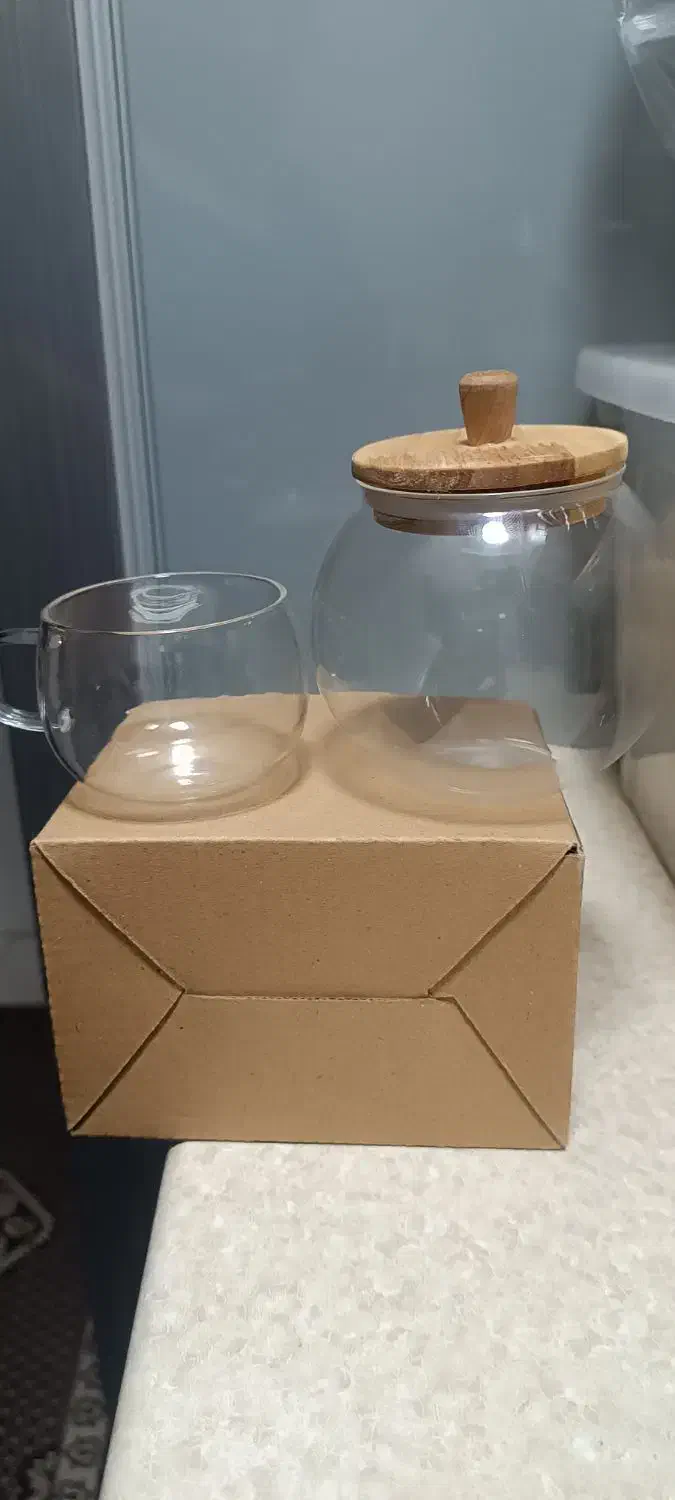 قندان واستکان پیرکس|ظروف سرو و پذیرایی|بانه, |دیوار