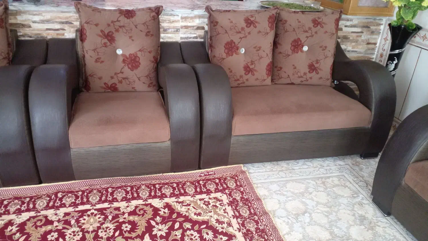 مبل چرم پارچه ترک|مبلمان خانگی و میز عسلی|میمه, |دیوار