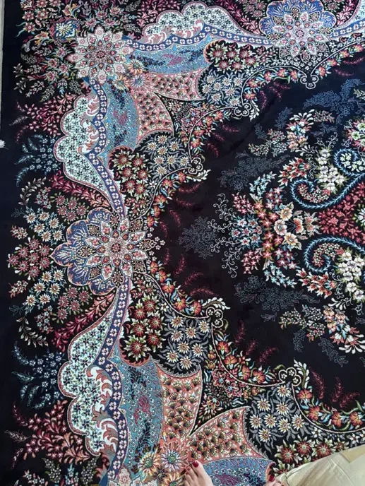 فرش مشکی سورمه ای ۹ متری|فرش|بندرعباس, |دیوار