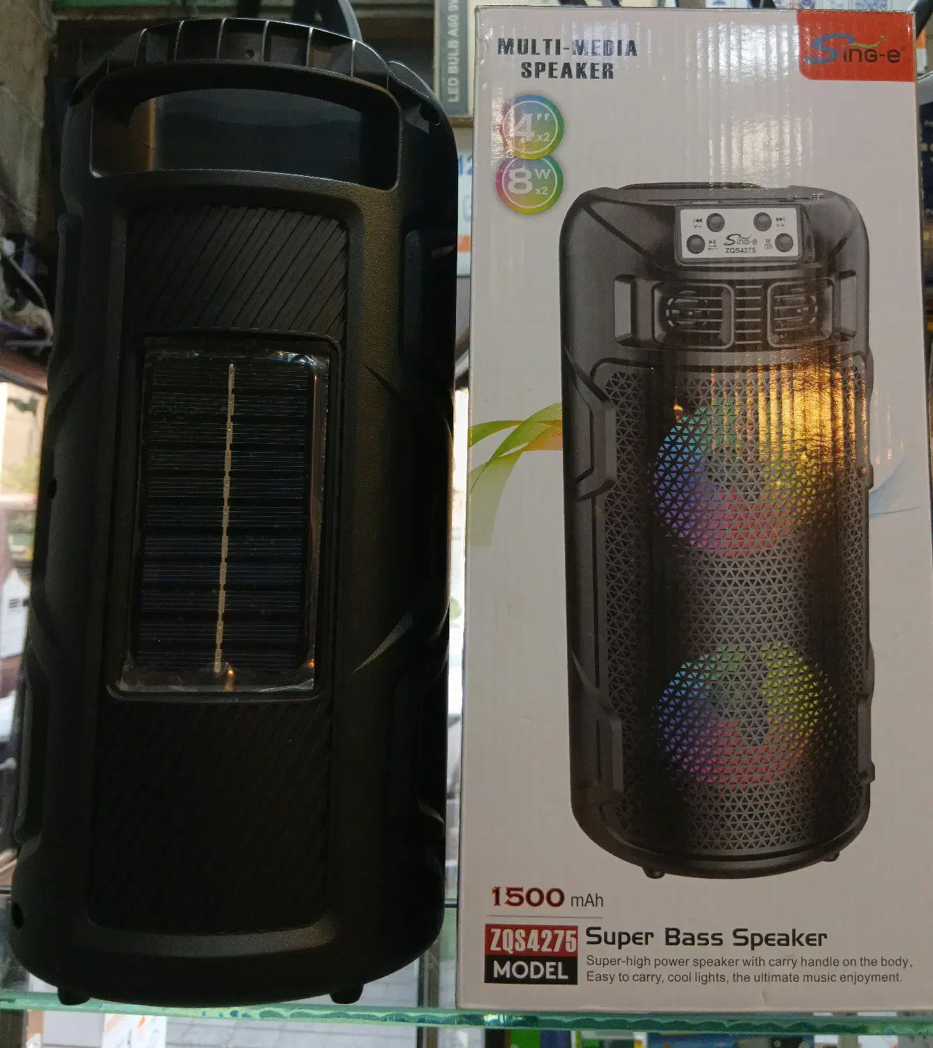 اسپیکر شارژی ، خورشیدی ، 1500mAh ، بیس قوی|پخش‌کننده همراه|تهران, نیروی هوایی (پیروزی)|دیوار