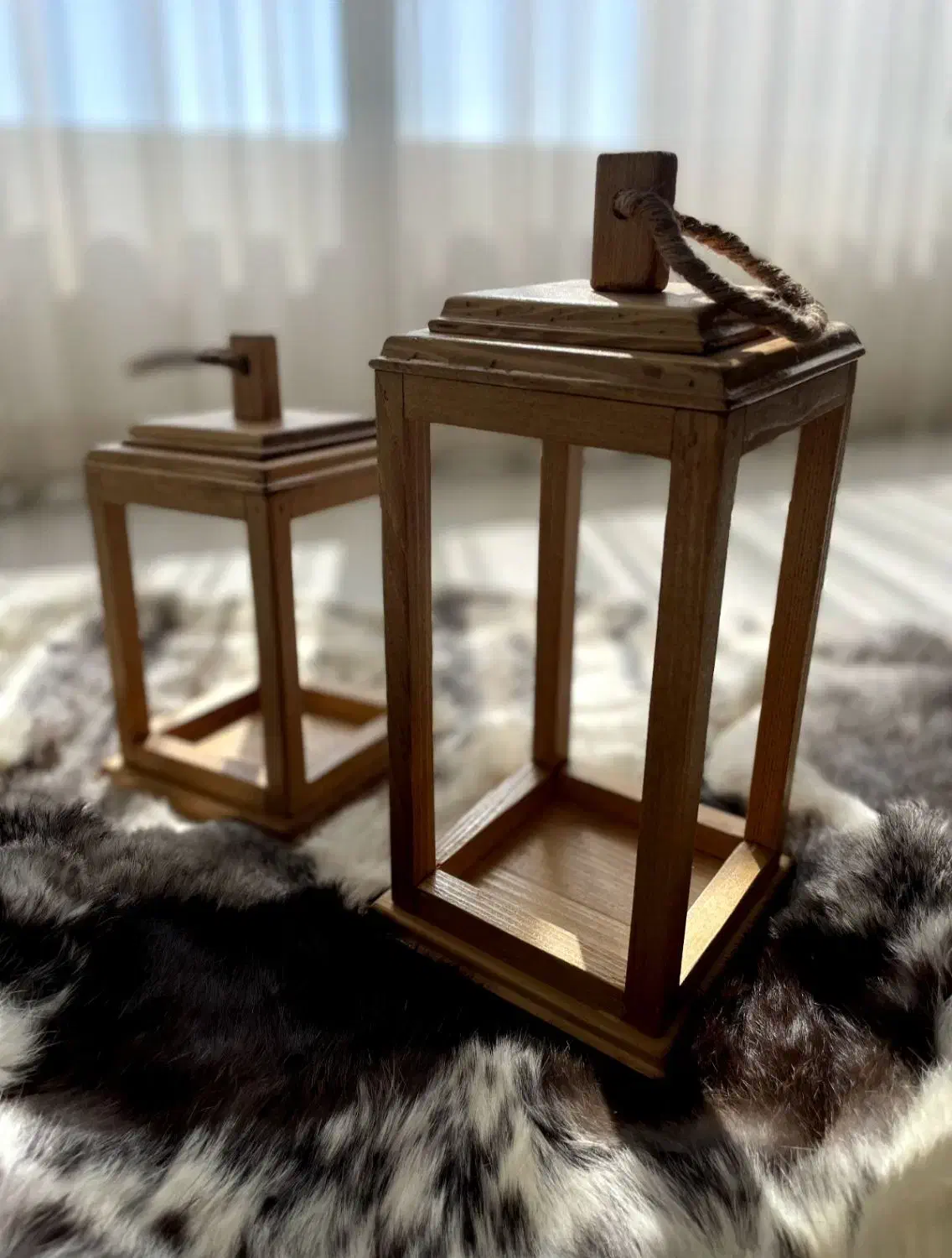 فانوس های تمام چوب|صنایع دستی و سایر لوازم تزئینی|شاندیز, |دیوار