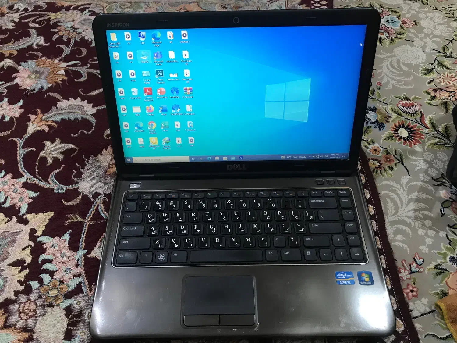 لبتاپ dell inspiron|رایانه همراه|اهواز, بیست متری شهرداری|دیوار
