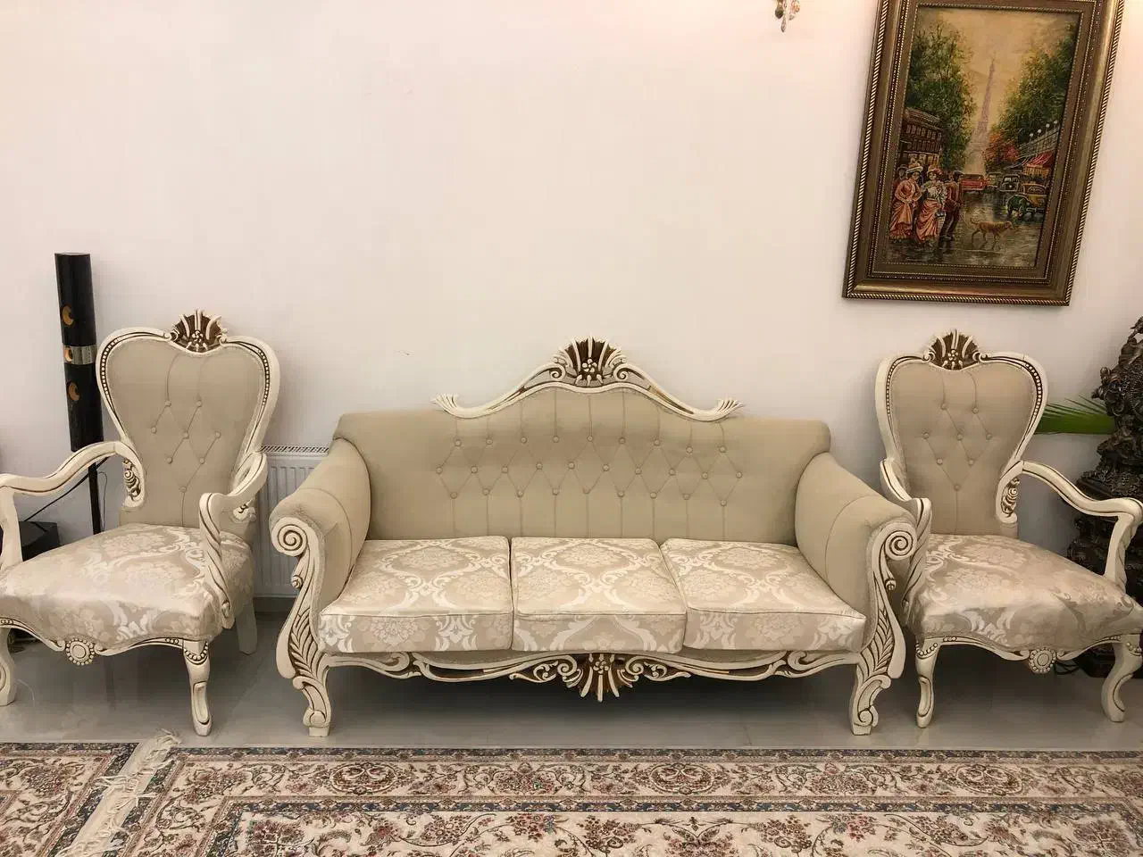 مبل کلاسیک چوب راش|مبلمان خانگی و میز عسلی|کرمانشاه, |دیوار