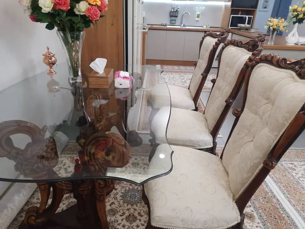 مبلمان استیل ۷ نفره + ناهار خوری ۸ نفره|مبلمان خانگی و میز عسلی|پردیس, فاز ۴|دیوار