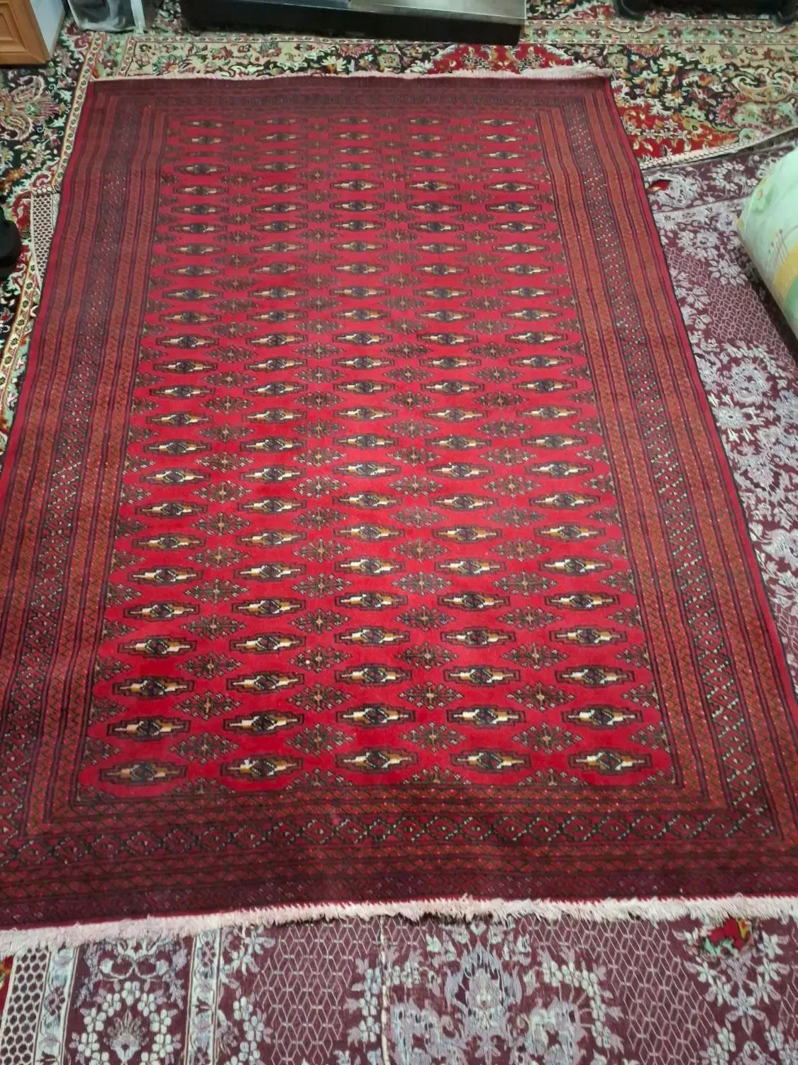 فرش ترکمن ۲در۱ونیم|فرش|تبریز, |دیوار