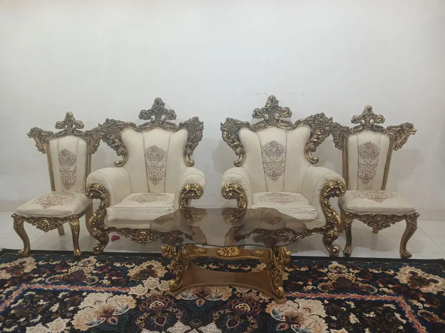 مبل سلطنتی|مبلمان خانگی و میز عسلی|شریف‌آباد, |دیوار