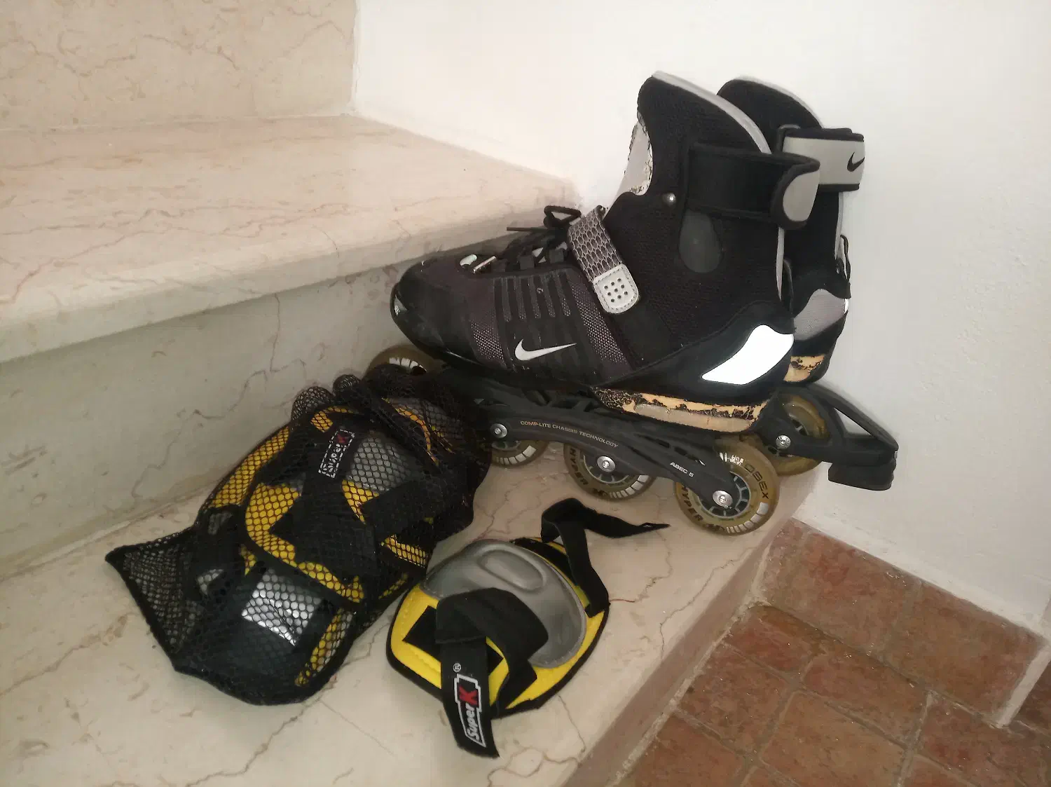 اسکیت  نایکی اورجینال با وسایل|دوچرخه، اسکیت، اسکوتر|کیش, |دیوار