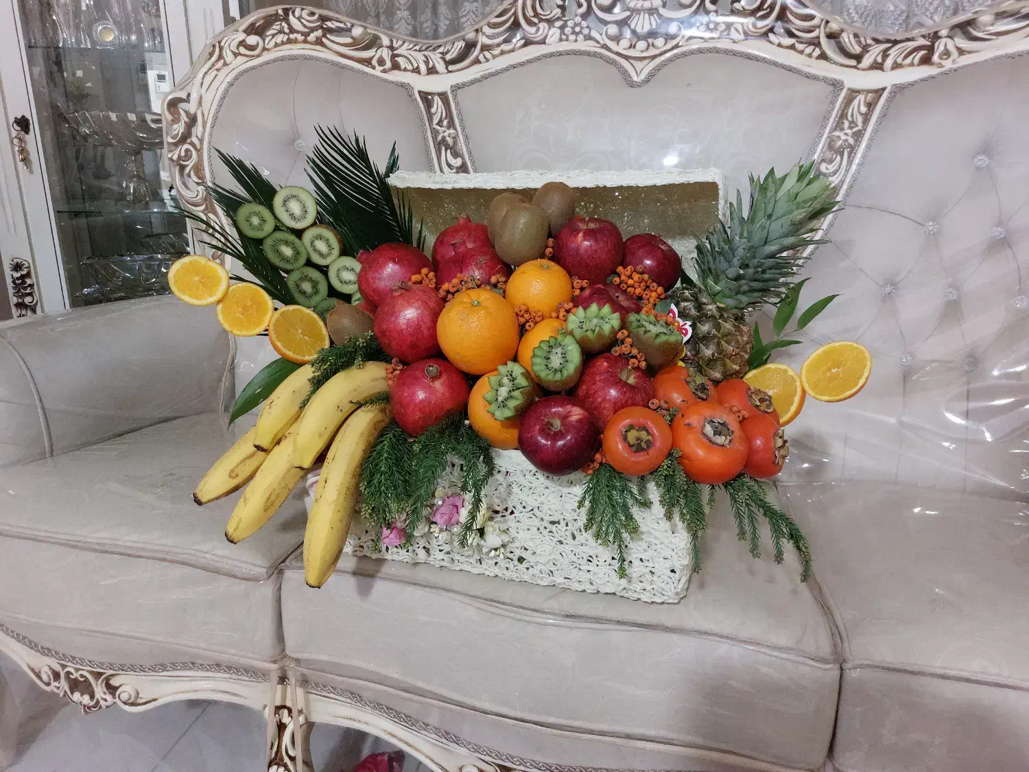 حکاکی هندوانه ومیوه آرایی شب یلدا|خدمات پذیرایی، مراسم|محمدیه-قزوین, |دیوار