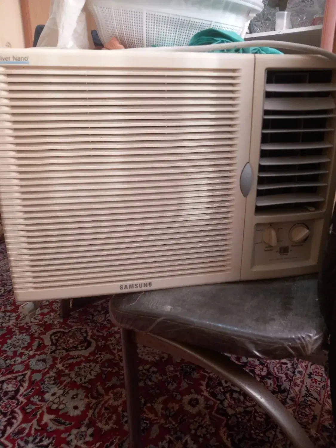 کولر پنجره ایی ۱۸ هزار سامسونگ بدونه کنترول|کولر گازی و فنکوئل|لاهیجان, کوی استادان|دیوار