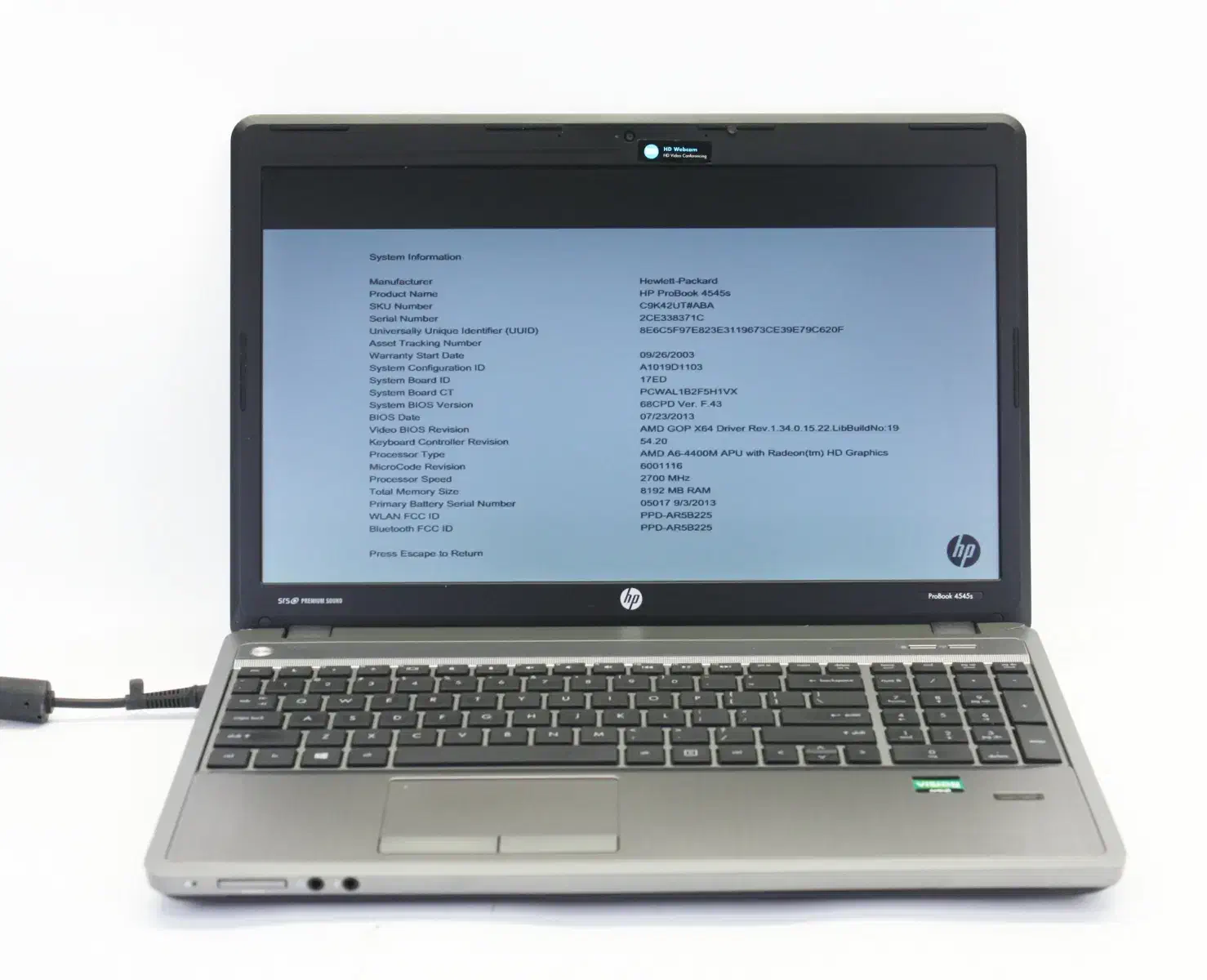 لپتاپ HP ProBook 4545s|رایانه همراه|تهران, افسریه شمالی|دیوار