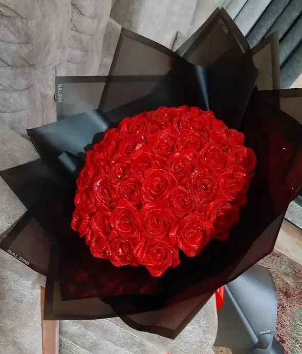 دسته گل و باکس گل ربانی|گل مصنوعی|کرمان, |دیوار