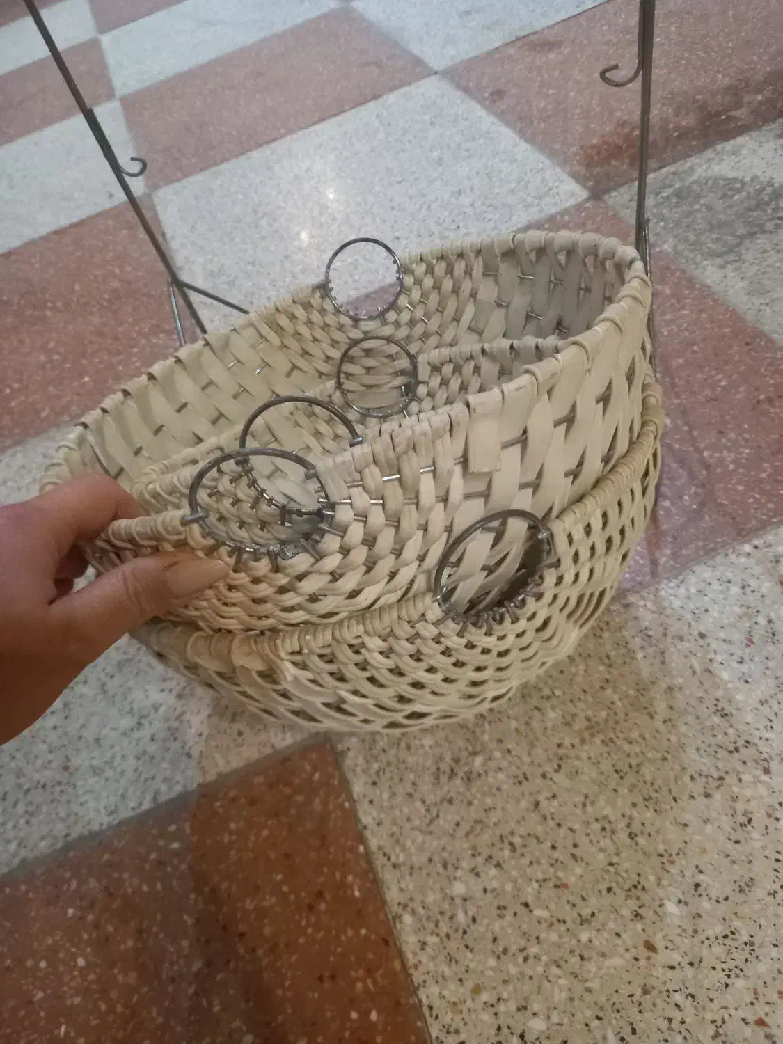 جا سیب وپیاز حصیری ۳ طبقه سالم|ظروف نگهدارنده، پلاستیکی، یکبارمصرف|اصفهان, مولوی|دیوار