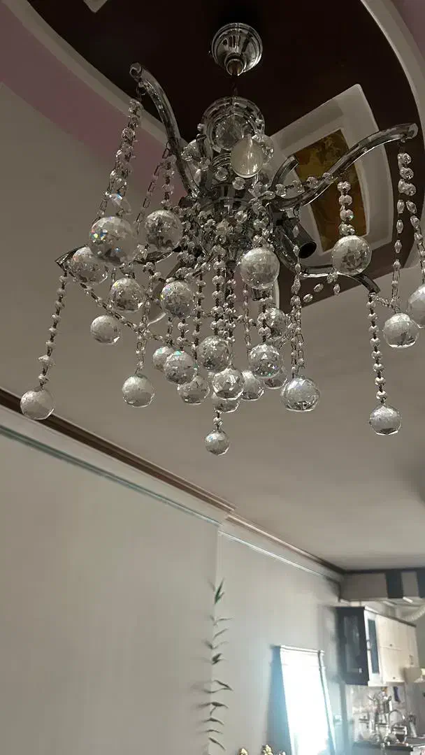 لوستر ۶ شعله جفت|لوستر و چراغ آویز|مشهد, هفت تیر (آب و برق)|دیوار