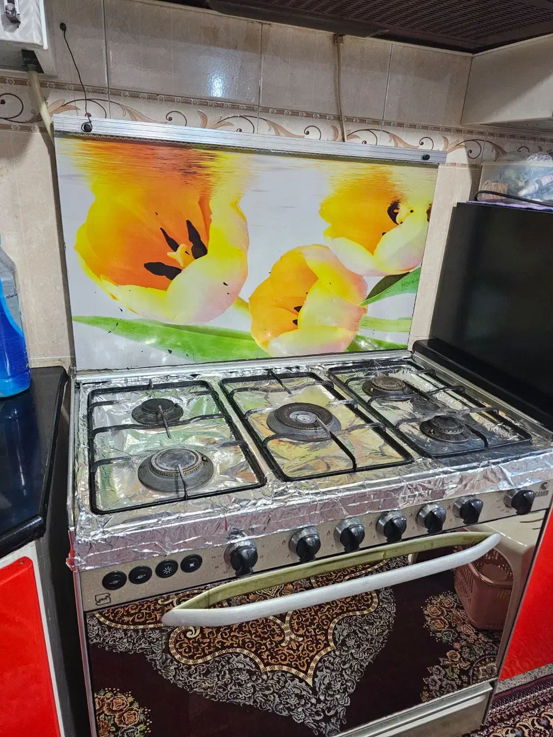 فرگاز ثمین ۵ شعله|اجاق گاز و لوازم برقی پختوپز|رامهرمز, |دیوار