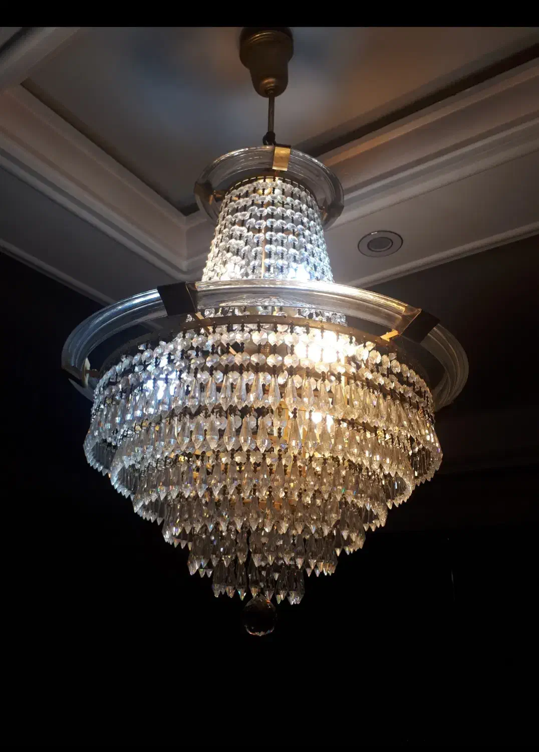 یک جفت لوستر ( کریستال اصل ایتالیا)|لوستر و چراغ آویز|تهران, شهرک آزادی|دیوار