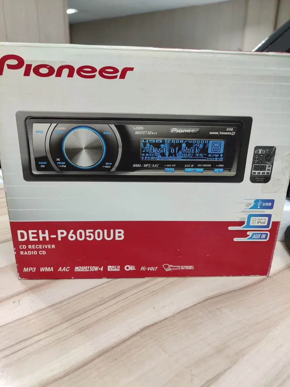 پخش 6050 پایونیر اصلی و مانیتور سرصندلی با فاکتور|قطعات یدکی و لوازم جانبی|شیراز, سیلو|دیوار