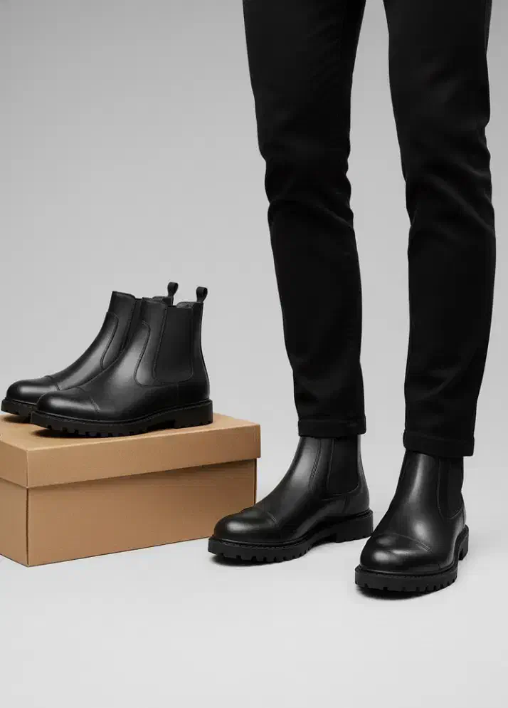 نیم بوت مردانه بغل کش مدل smith مشکی|کیف، کفش، کمربند|شهرضا, |دیوار