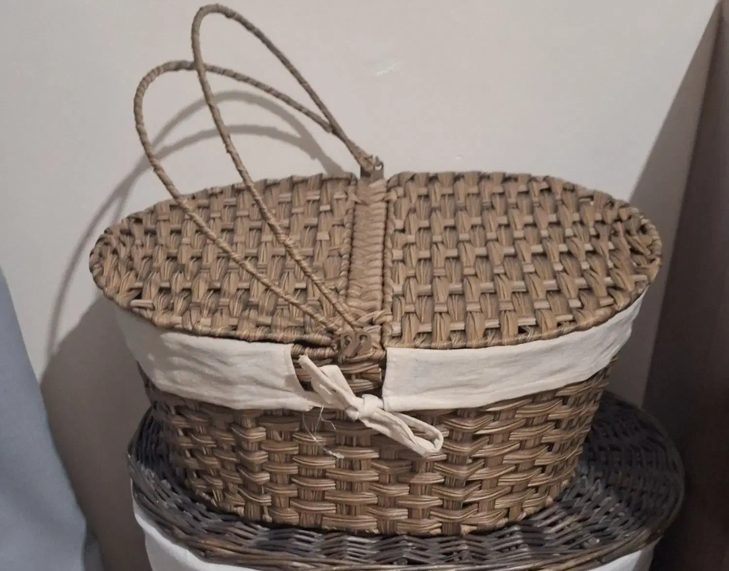 سبد پیکنیک پی وی سی/طرح حصیری|ظروف سرو و پذیرایی|کهریزک, |دیوار