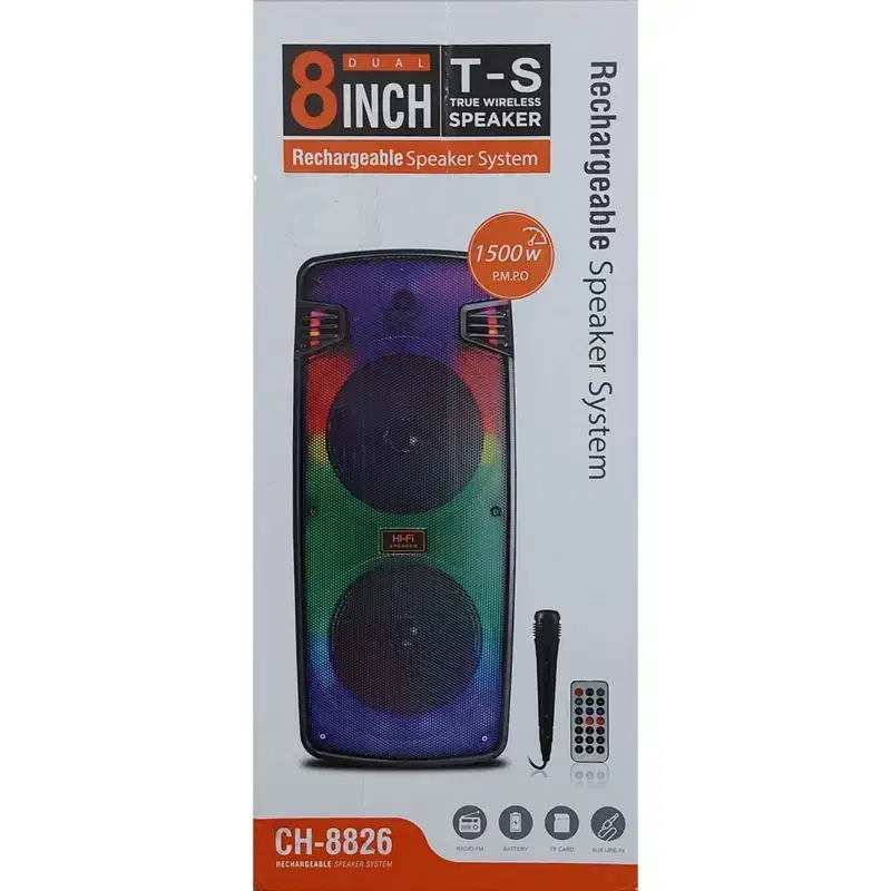 اسپیکر شارژی قابل حمل AVCROWNS مدل CH-8826|صوتی و تصویری|بندر ماهشهر, |دیوار