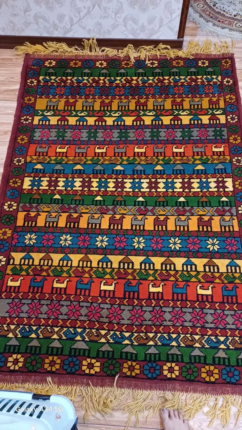 قاایچه دستبافت ترکمن .|فرش|اسلامشهر, شهرک احمدیه|دیوار