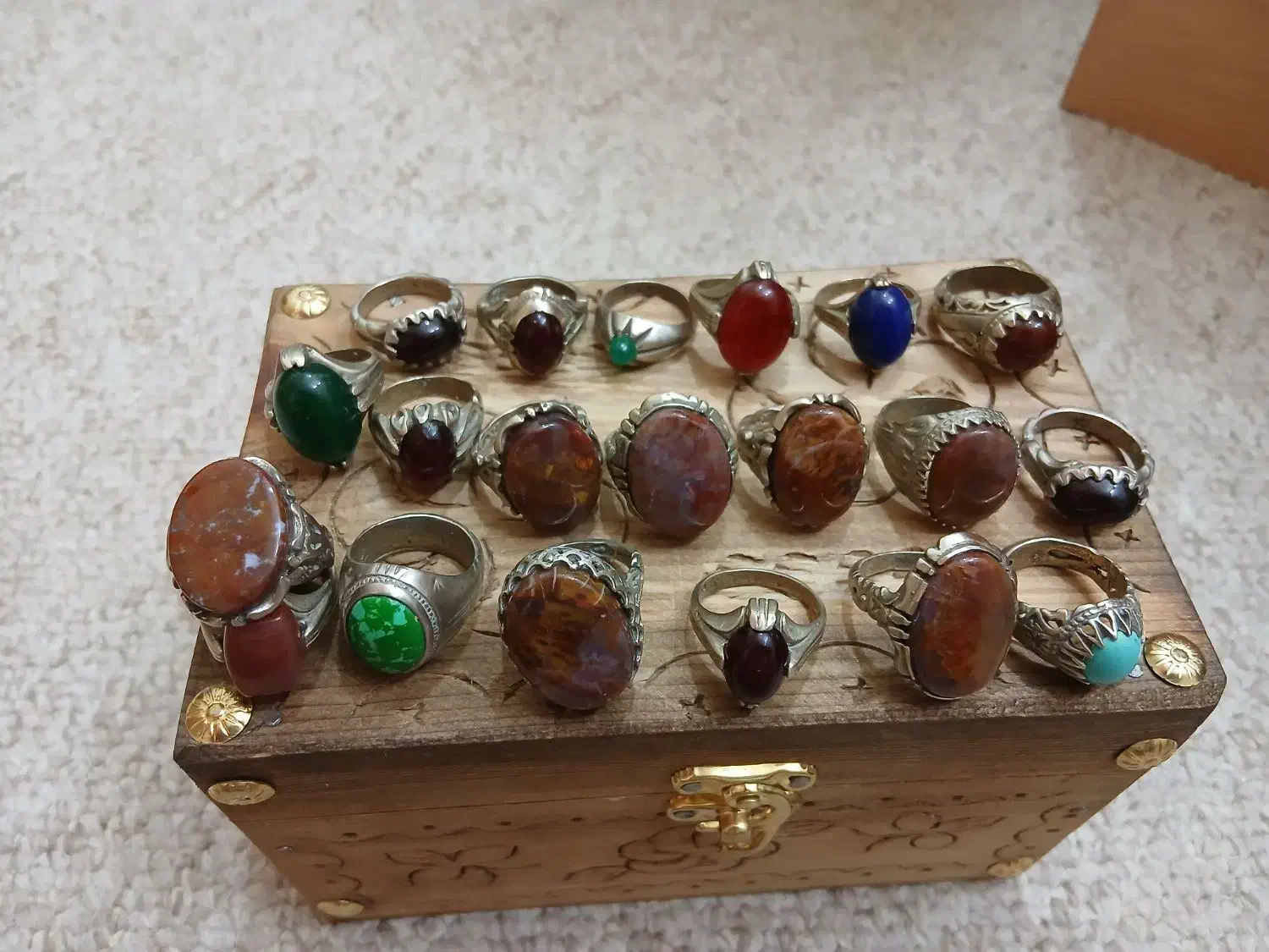 فروش ویژه انگشتر با نگین معدنی|جواهرات|شاهرود, |دیوار