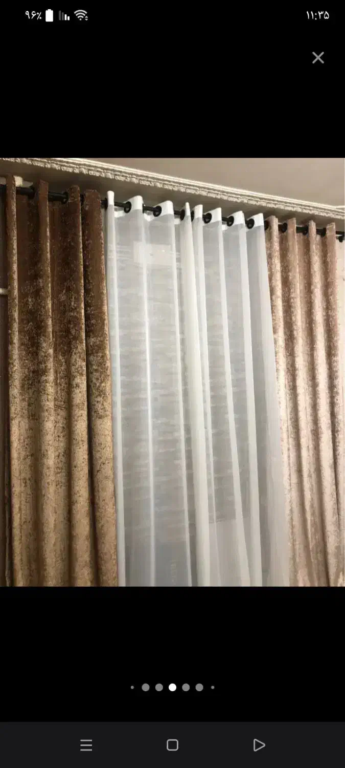 پرده پانچ آماده تحویل|پرده، رانر، رومیزی|تهران, صادقیه|دیوار