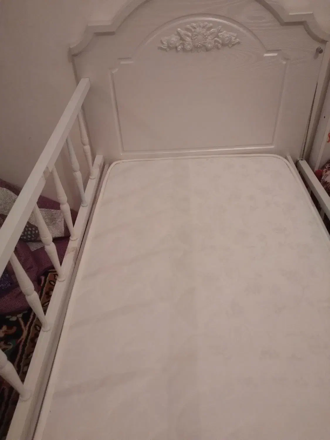 تخت کودک نو بدون کارکرد همراه با تشک رویال|تخت و سرویس خواب|اهر, |دیوار